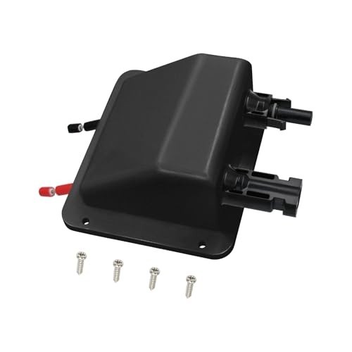 Waterproof Dual Solar Cable Entry Gland, UV Resistant Housing for RV, Boat, Camp