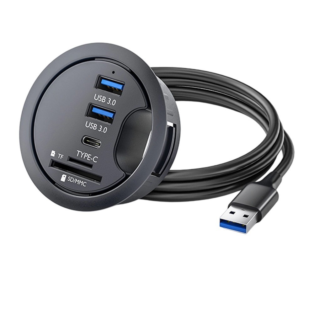 Desk Grommet Hub Data Management Easy Installation Enhanced Data Transfer Speeds
