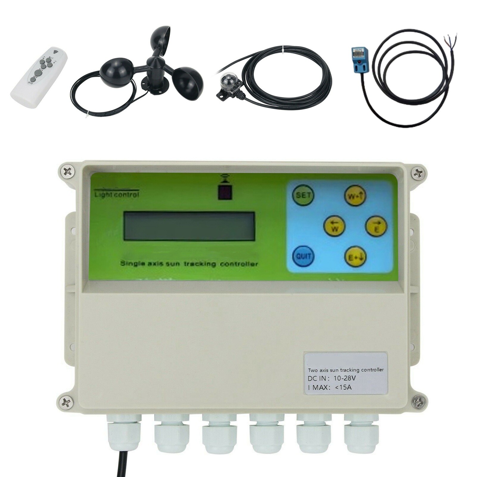 LCD Single Axis Automatic Solar Tracking Remote Control Solar Tracker Controller