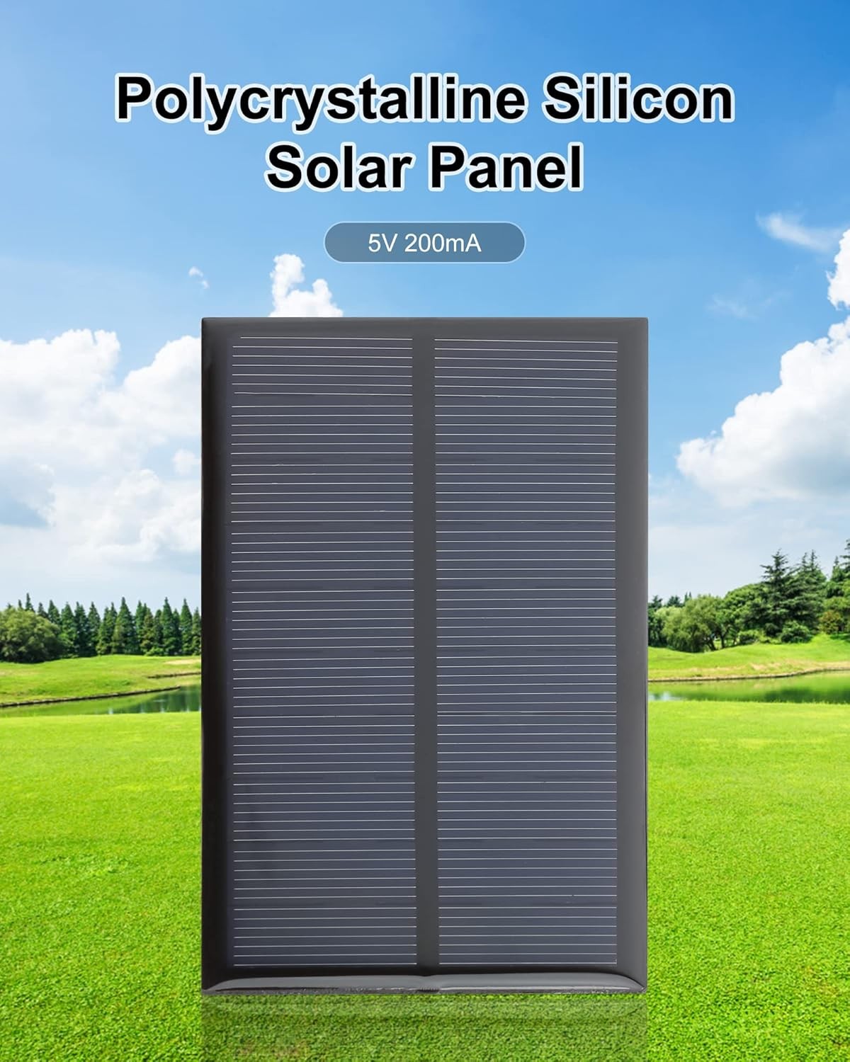 Micro Solar Panels W/ Wire 5PCS 5V 200mA Photovoltaic Solar Cells Kit 110mmx60mm