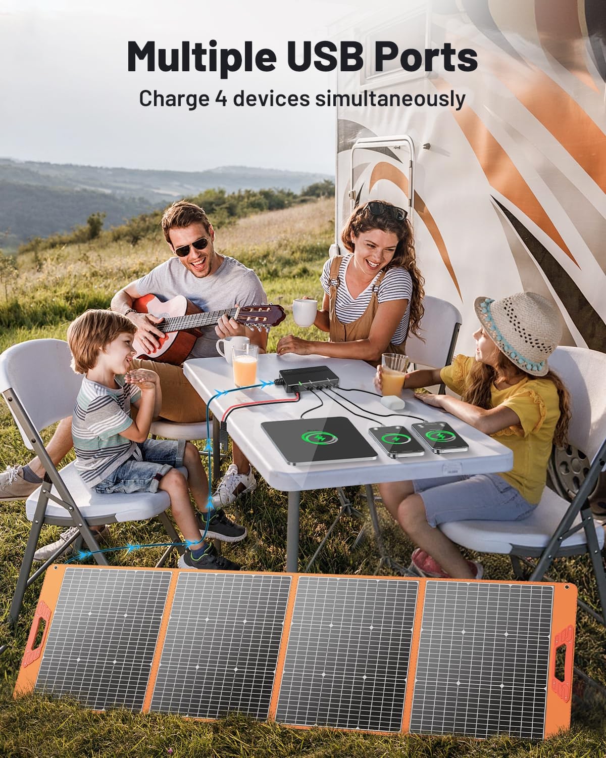 SOLUPUP 200W Portable Solar Panel 24% Efficiency