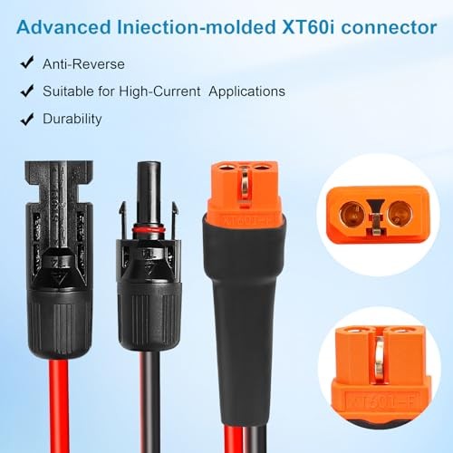 10AWG Solar to XT60i Extension Cable 3 6 10 35 50 75 100FT Heavy Duty 3FT