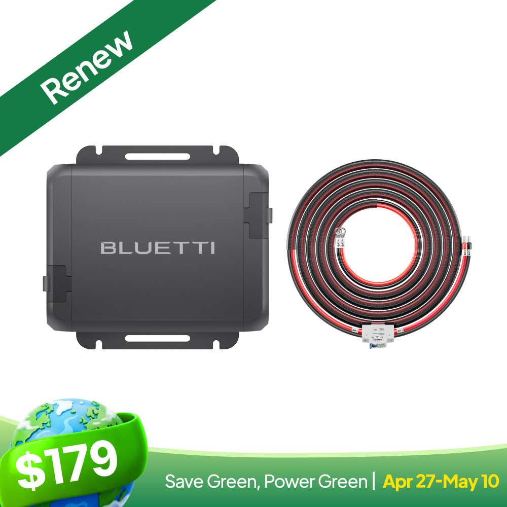 BLUETTI 560W Car Alternator Charger 3-in-1 Fast DC Charger Certified Refurbished