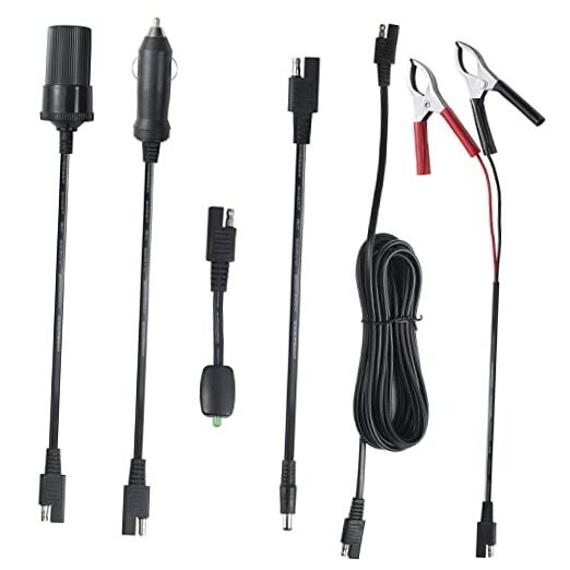 16FT Battery Charger Extension Cable Adapter SAE Connectors Quick 6 Connectors
