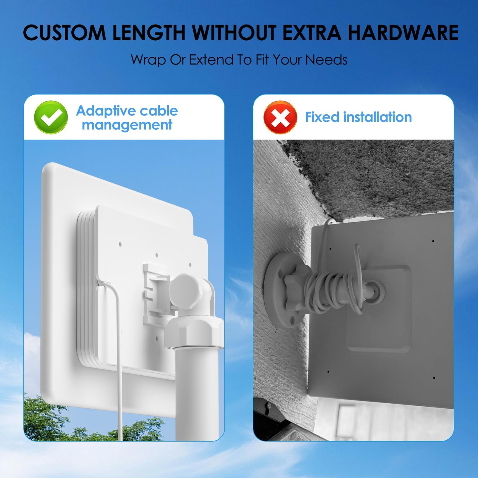 6W Solar Charger for Ring Stick Up Cam & Spotlight Cam, 360° Bracket, 10ft Cable