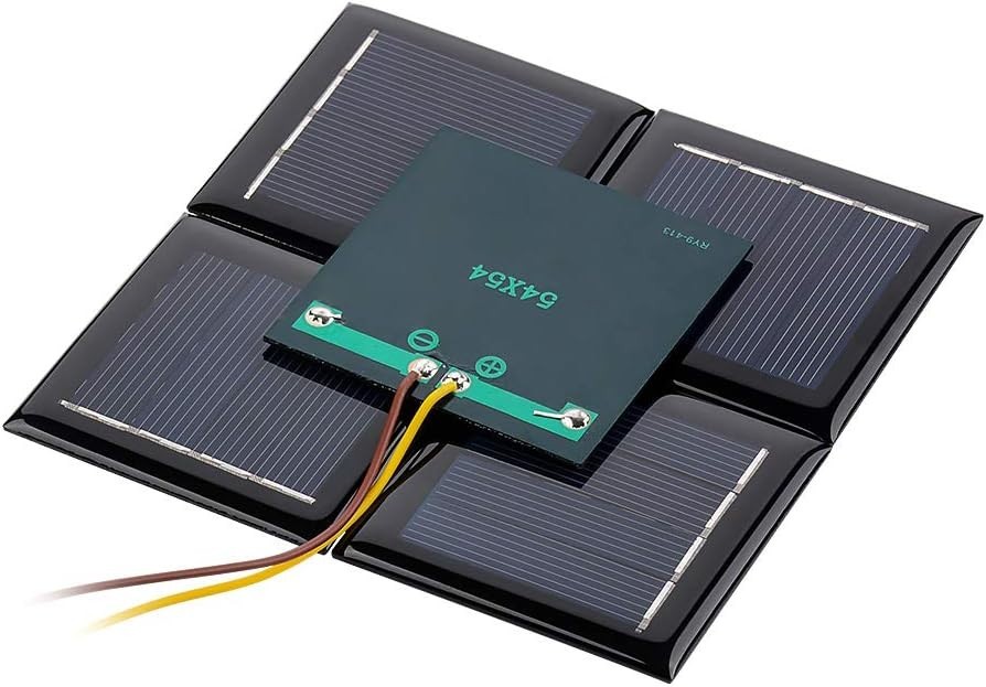 AOSHIKE 10Pcs 2V 130mA Micro Solar Panels Photovoltaic Solar Cells with Wires…