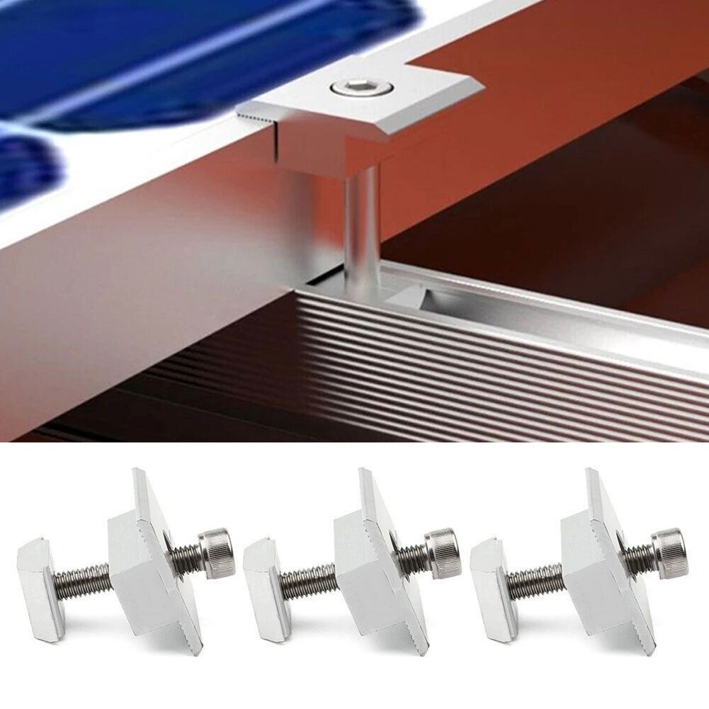 1*Solar Panel Module Aluminum Bracket Rail Trapezoidal Sheet 30cm Dust Resistant