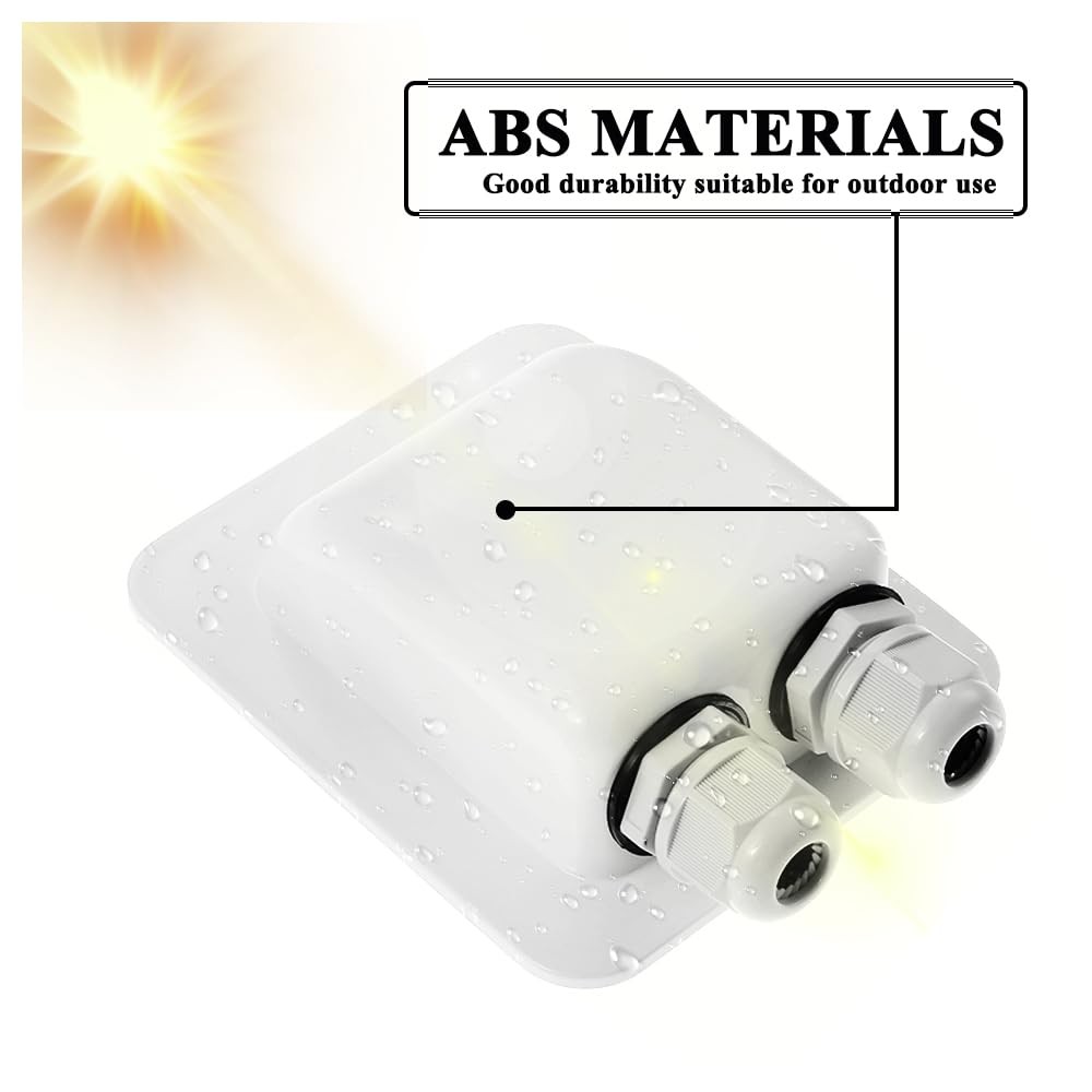 Weatherproof ABS Solar Double Cable Entry Gland 2mm² to 6mm² All Cable Types