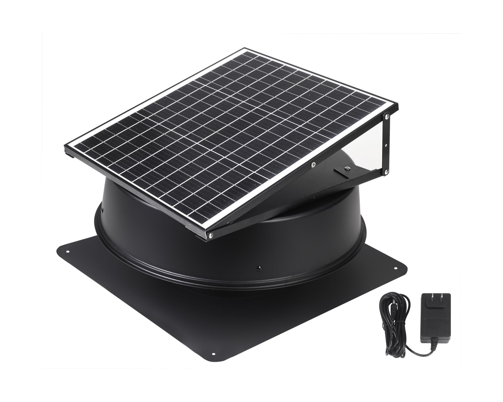 Solar Attic Fan, 40 W, 1600 CFM Large Air Flow Solar Roof Vent Fan, Low Noise…