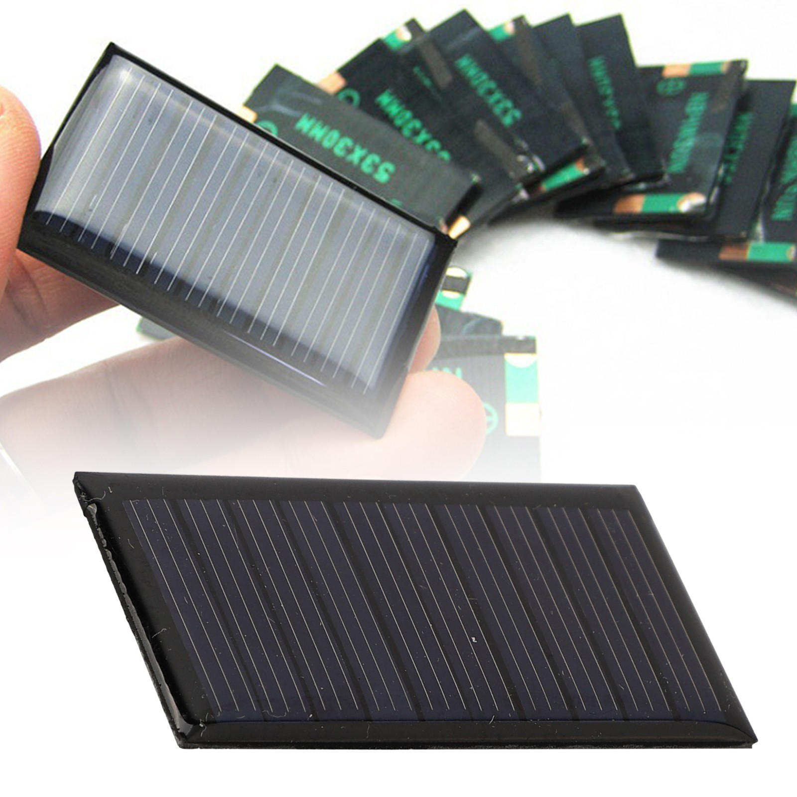 10pcs 53x30mm Lawn Light Monocrystalline Solar Panel Epoxy Resin Epoxy Board New