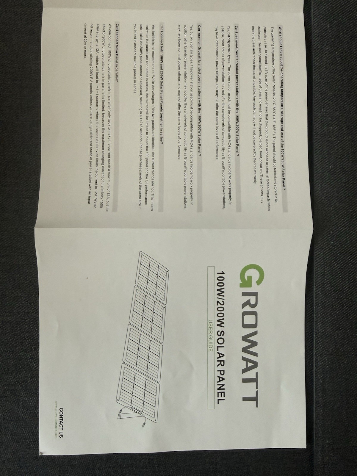 Foldable Portable Solar Panel for Power Station 100W NEW