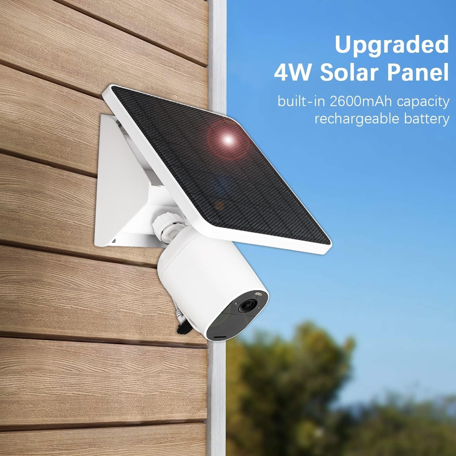 4W Solar Panel Charging Mount for Arlo Essential 2K 2nd Gen,Essential XL,Esse…