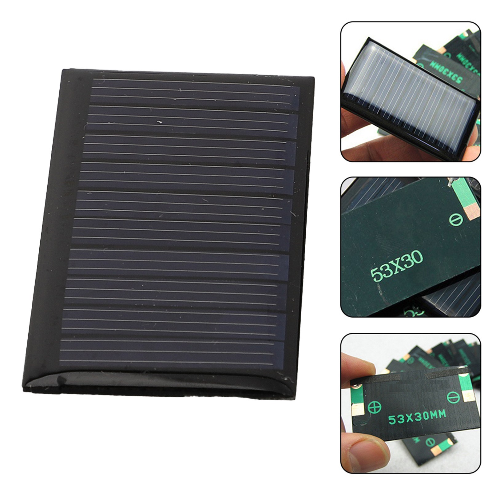 Wholesale Bundle Pack Of 10 Small Solar Panels 5V 30mA DIY Electronics Kit/new~
