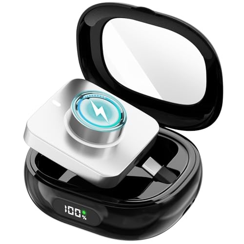 Charging Case for Oura Ring Gen 4 & 3 Charger, 2000mAh Portable Travel Black