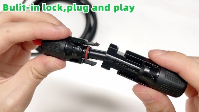 30ft Solar Panel Extension Cable 10AWG with Waterproof Connectors for RV & Solar