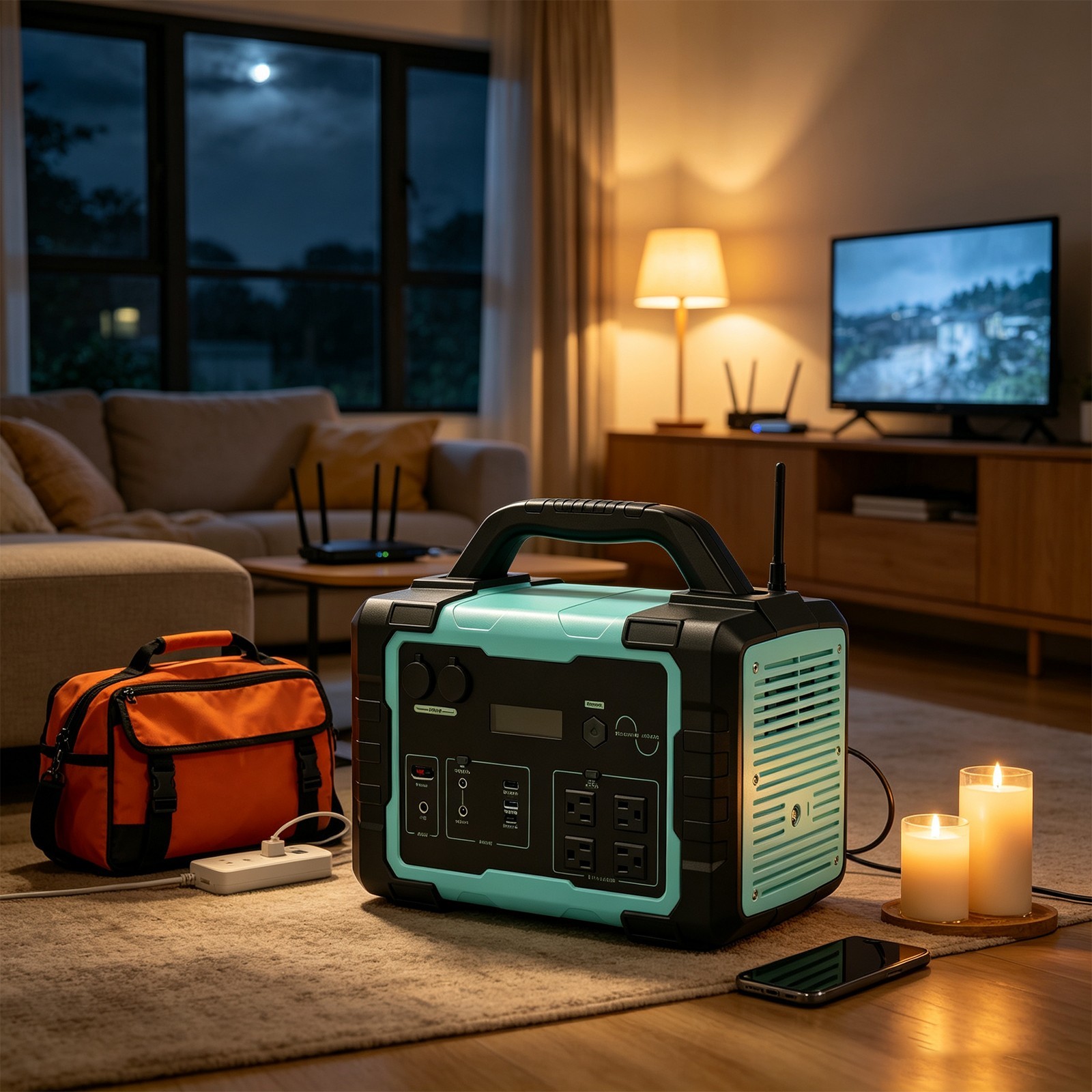 1000W 1024Wh Anderson Input Power Station Pure Sine Wave Solar Generator