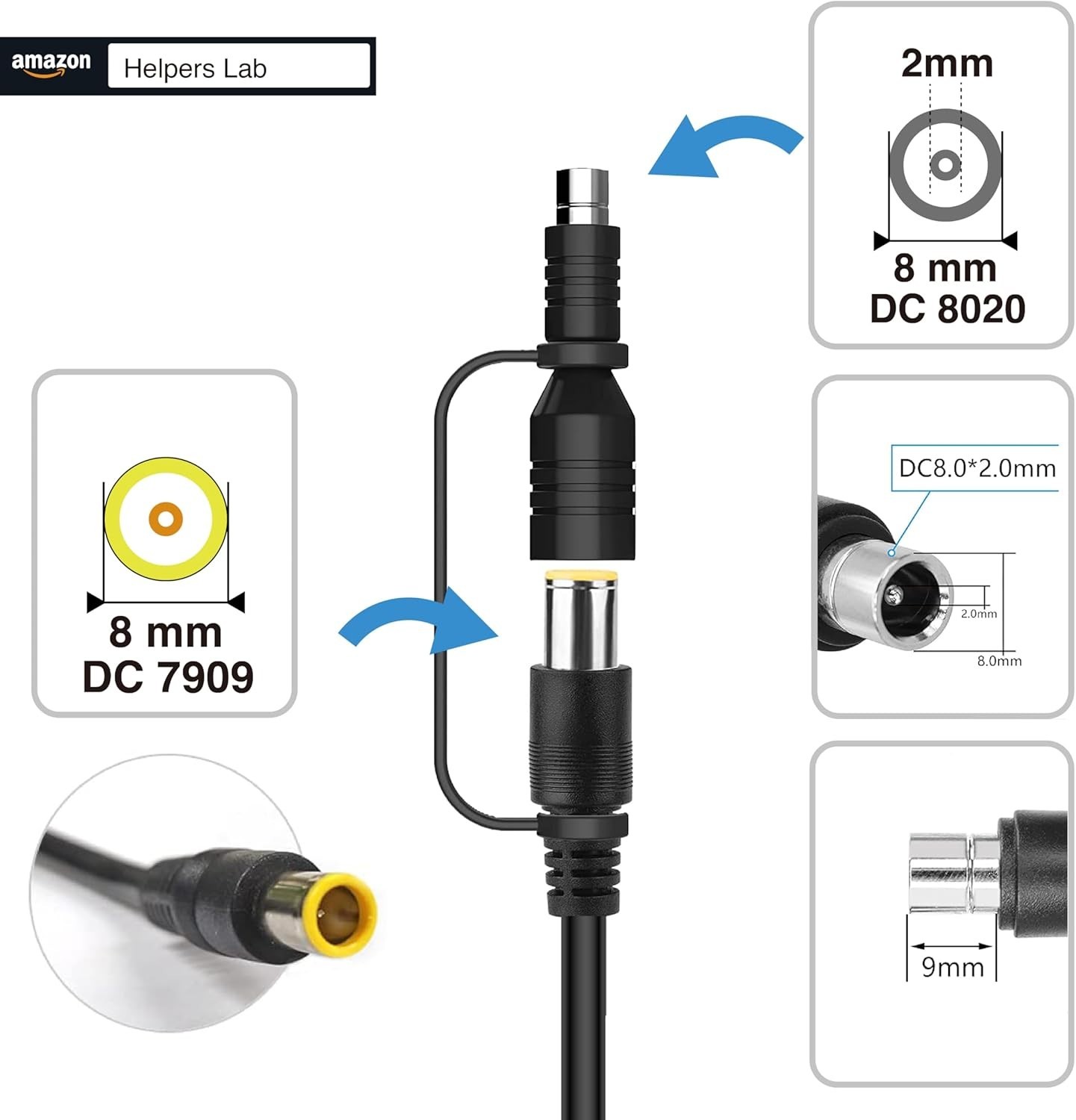 Efficient DC7909 to DC8020 Adapter for Seamless Solar Generator Compatibility