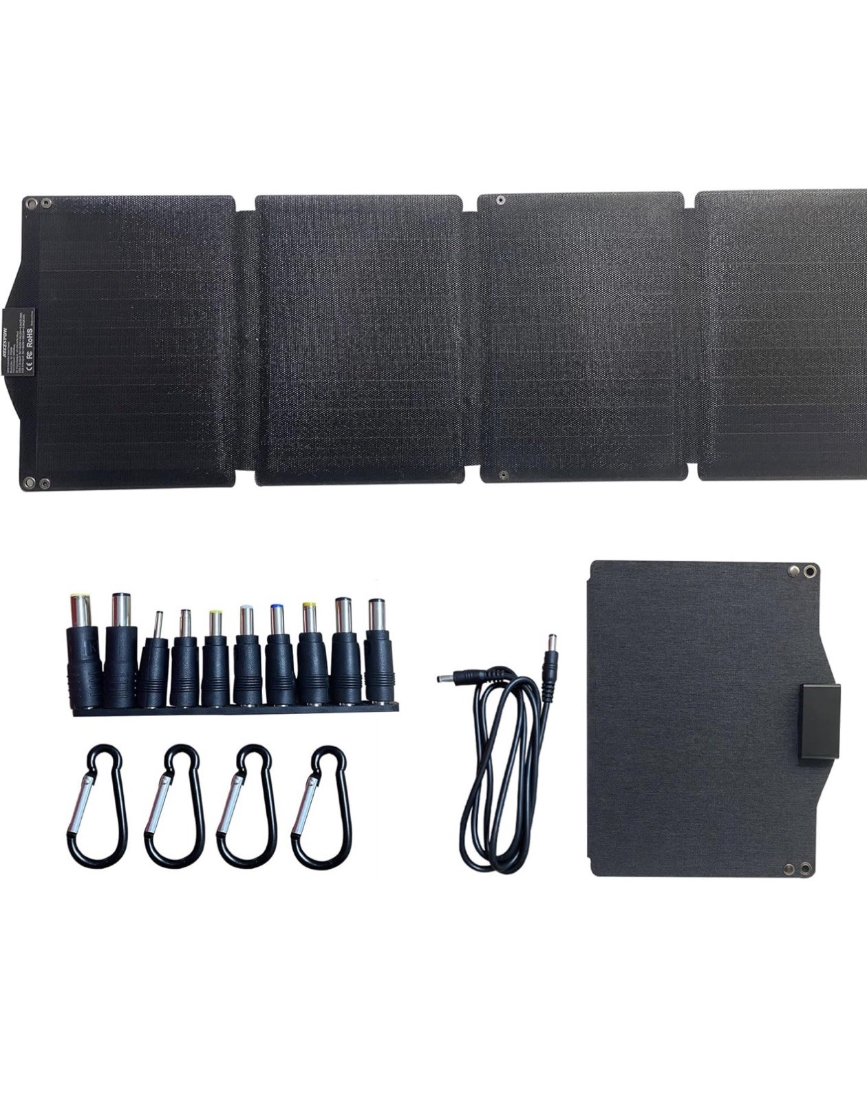 🔥New NECESPOW 60W Portable Solar Panel Charger with USB-A, USB-C, DC5521 Ports
