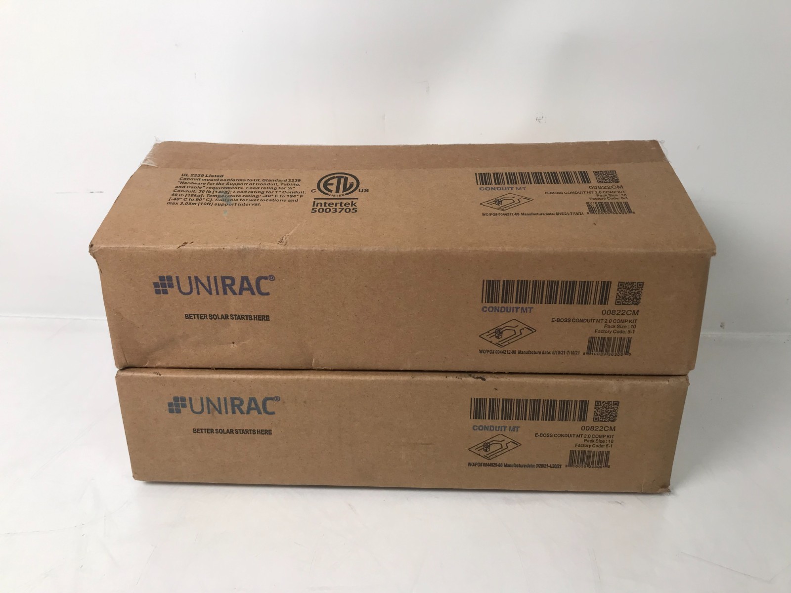 (Lot of 20) Unirac 00822CM Conduit MT E-Boss