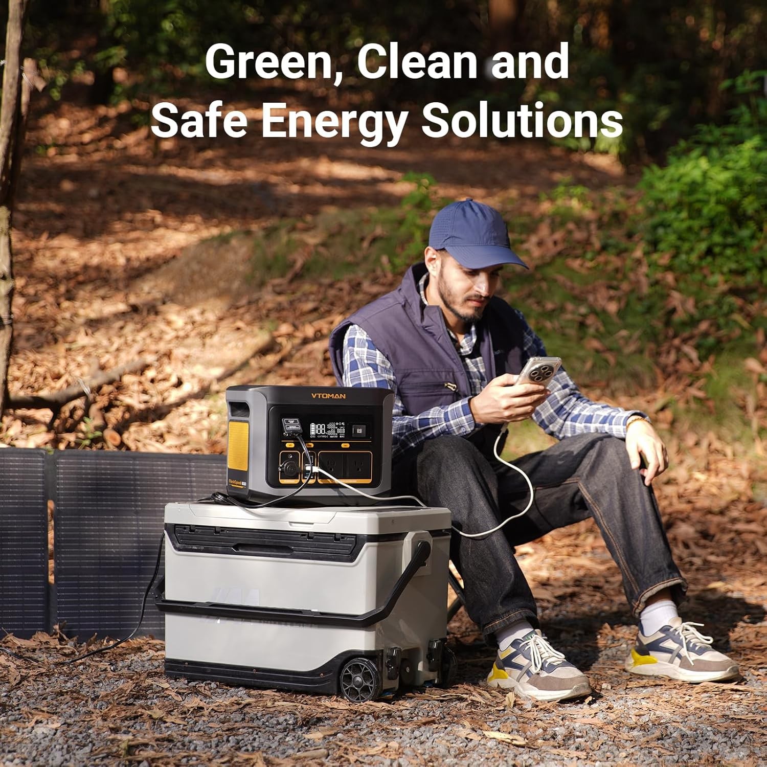 VTOMAN FlashSpeed 600 Power Station 600W 499Wh With 110W Solar Panel Refurbished