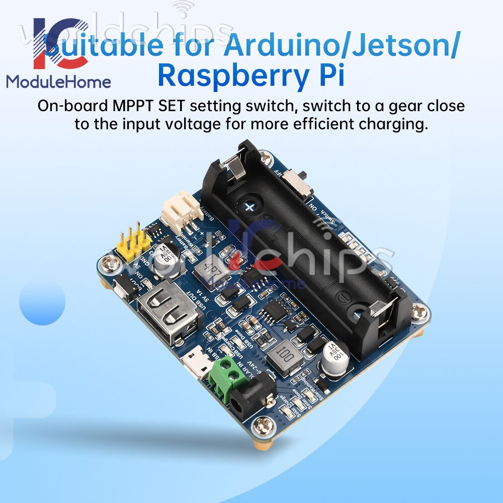Power Manager Module for 6V~24V Solar Panel Support MPPT USB Battery Charging