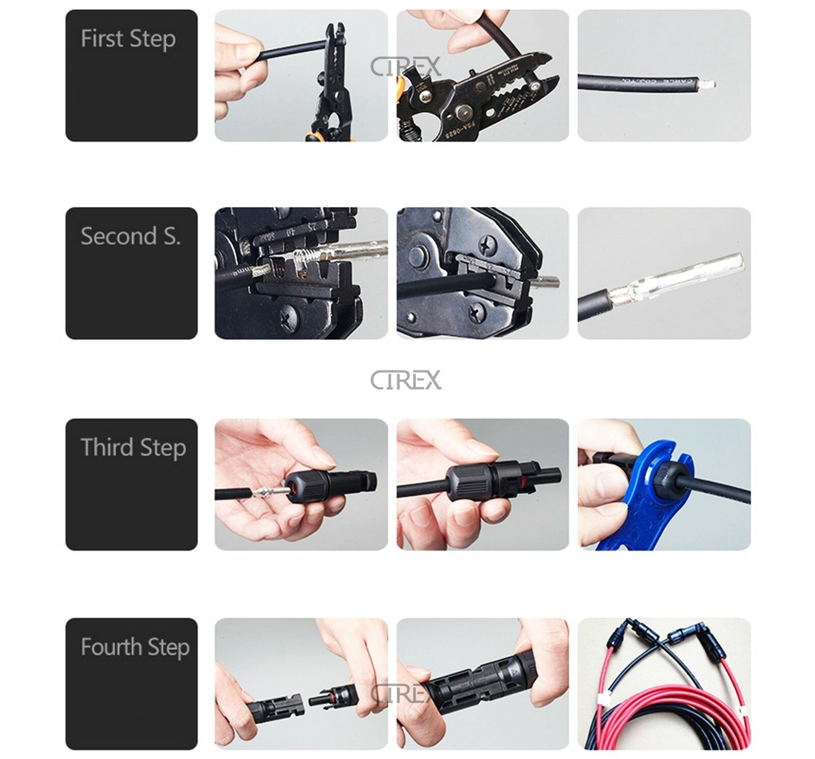 5/10/20 Pairs Solar Panel 30A Line Plug Socket Connectors Male & Female Pv IP67