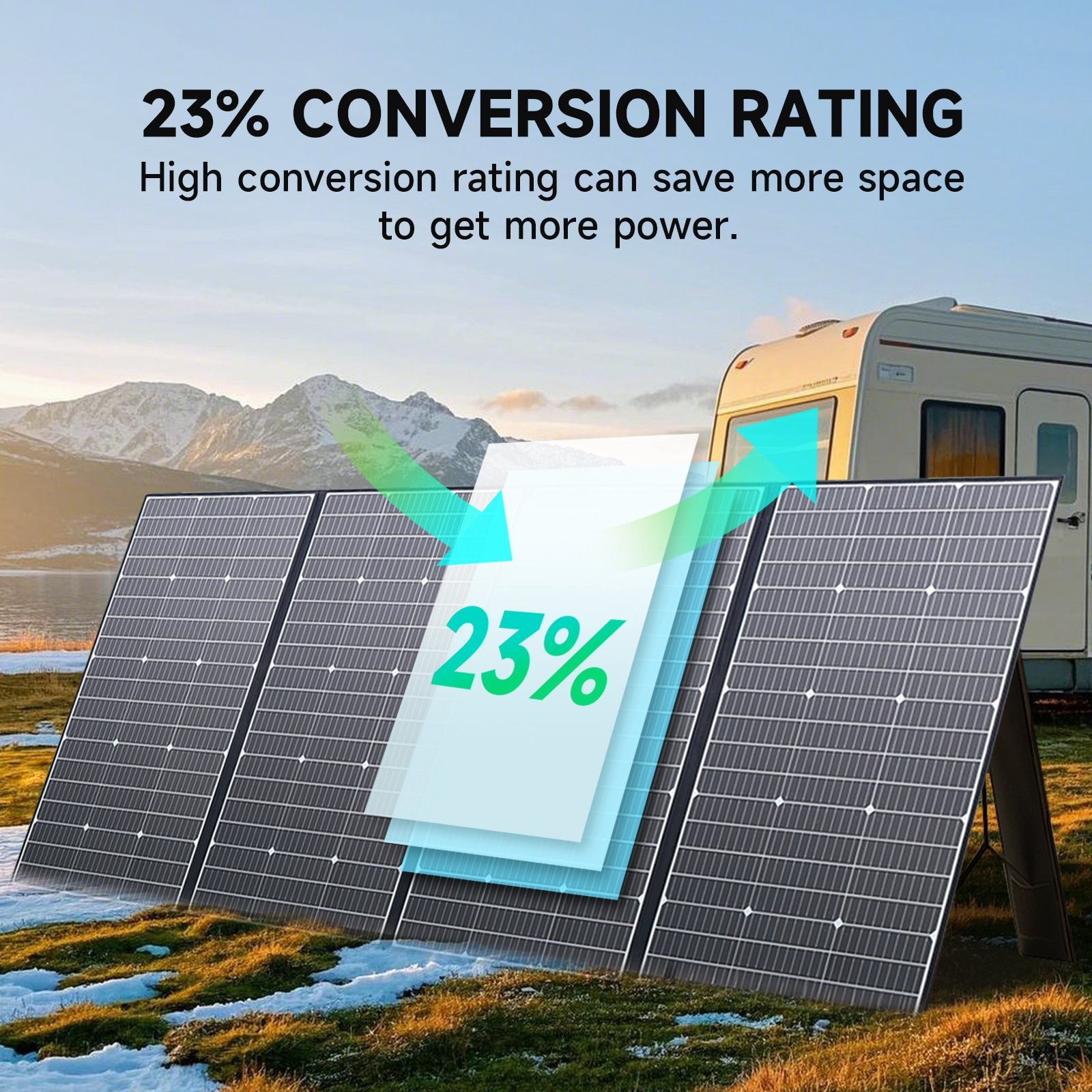 ALLPOWERS 400W 600W Foldable Solar Panel Kit Charger For Generator Power Station