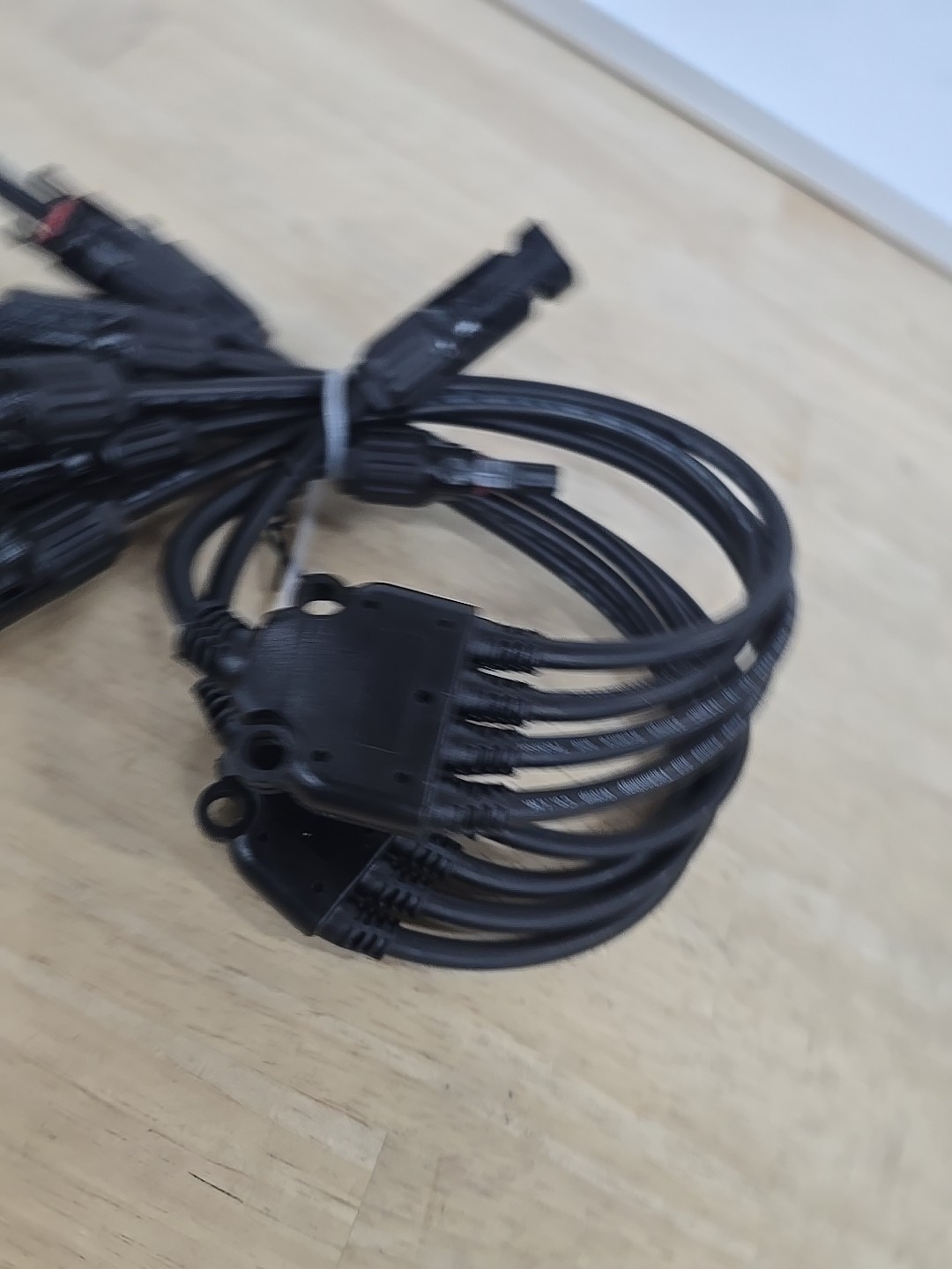 One Pair Solar Panel Y Branch Cable Connection Adapter Connector Extension US