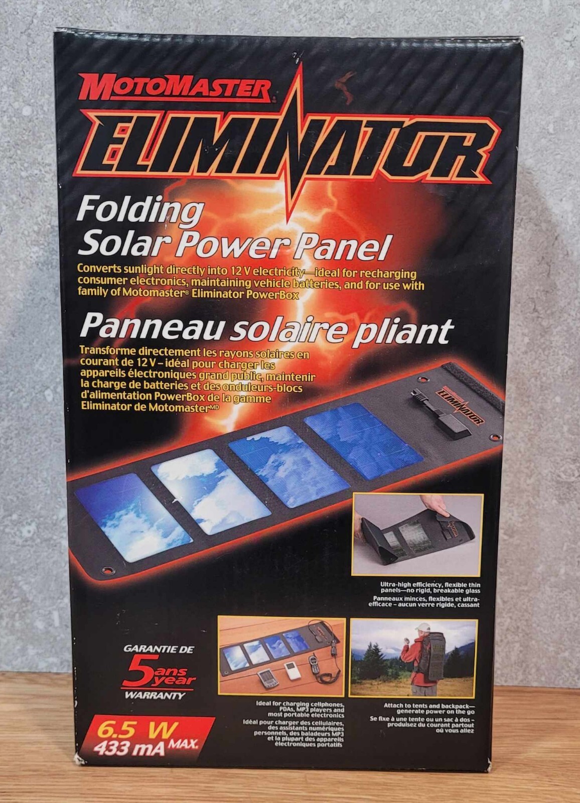 New Folding 6.5 Watt Solar Power Panel Accessories Tiny House Camper Conversion