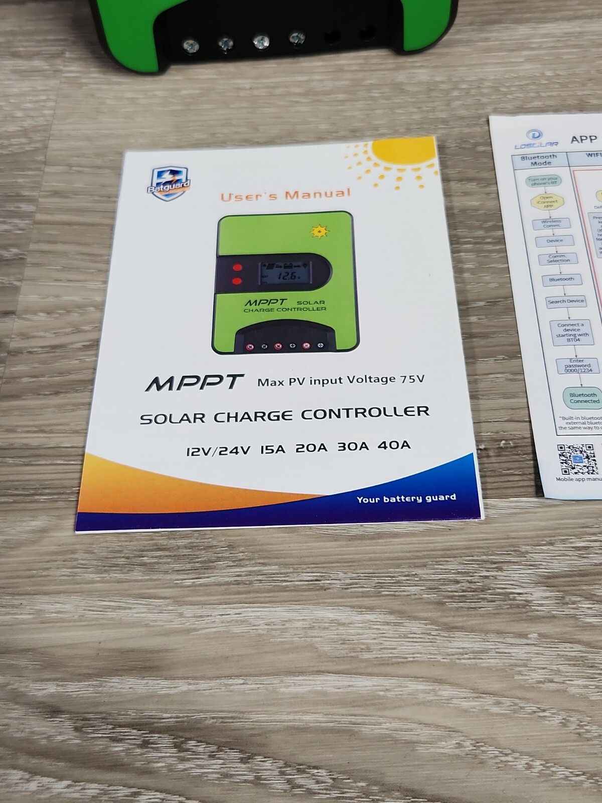 20A MPPT Solar Charge Controller 12V/24V Automatic Maximum PV 75V TD2207-BT