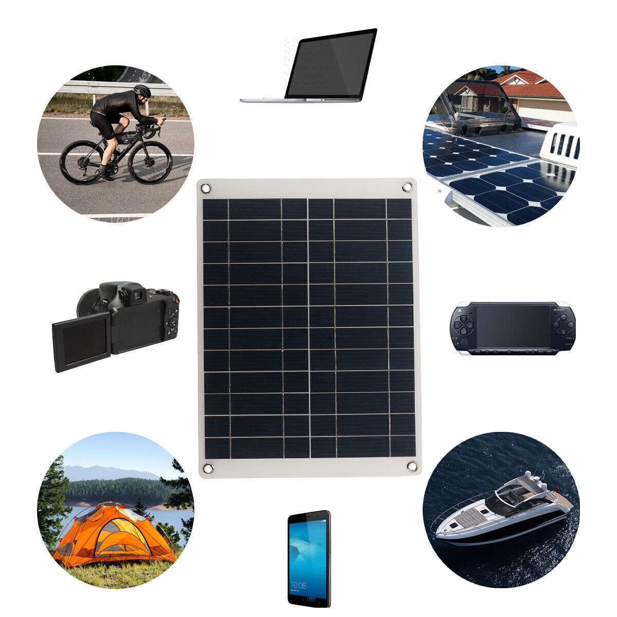 40W 12V Mono Solar Panel Kit Caravan Power Battery Charging with Controller