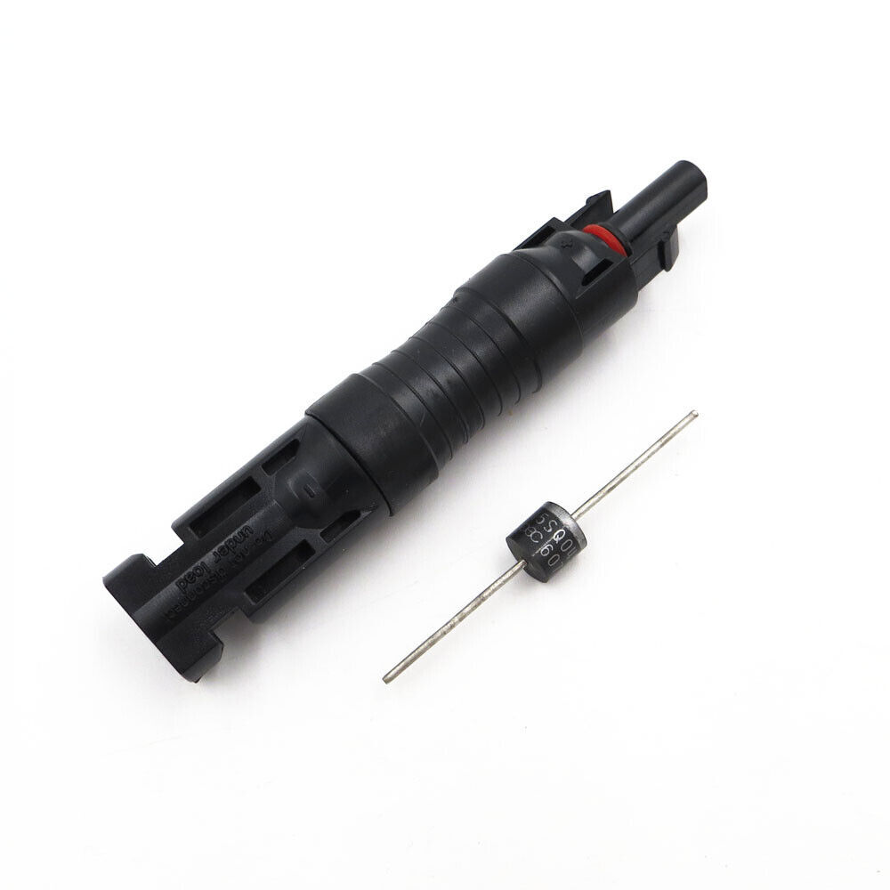 5Pcs 10A/15A Waterproof Solar Panel Cable Blocking Diode Photovoltaic Connectors