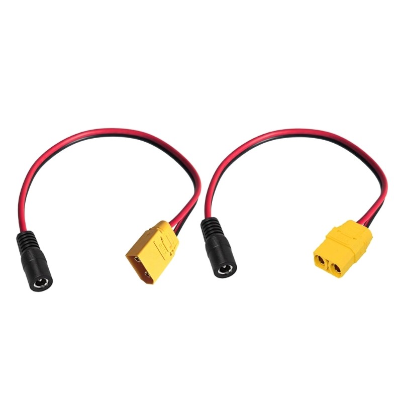 XT90 to 5.5 x 2.1mm Female Power Cable, 14AWG Charging Wire Use