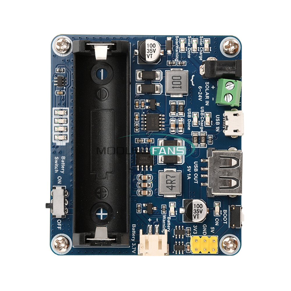 Power Manager Module for 6V~24V Solar Panel Support MPPT USB Battery Charging