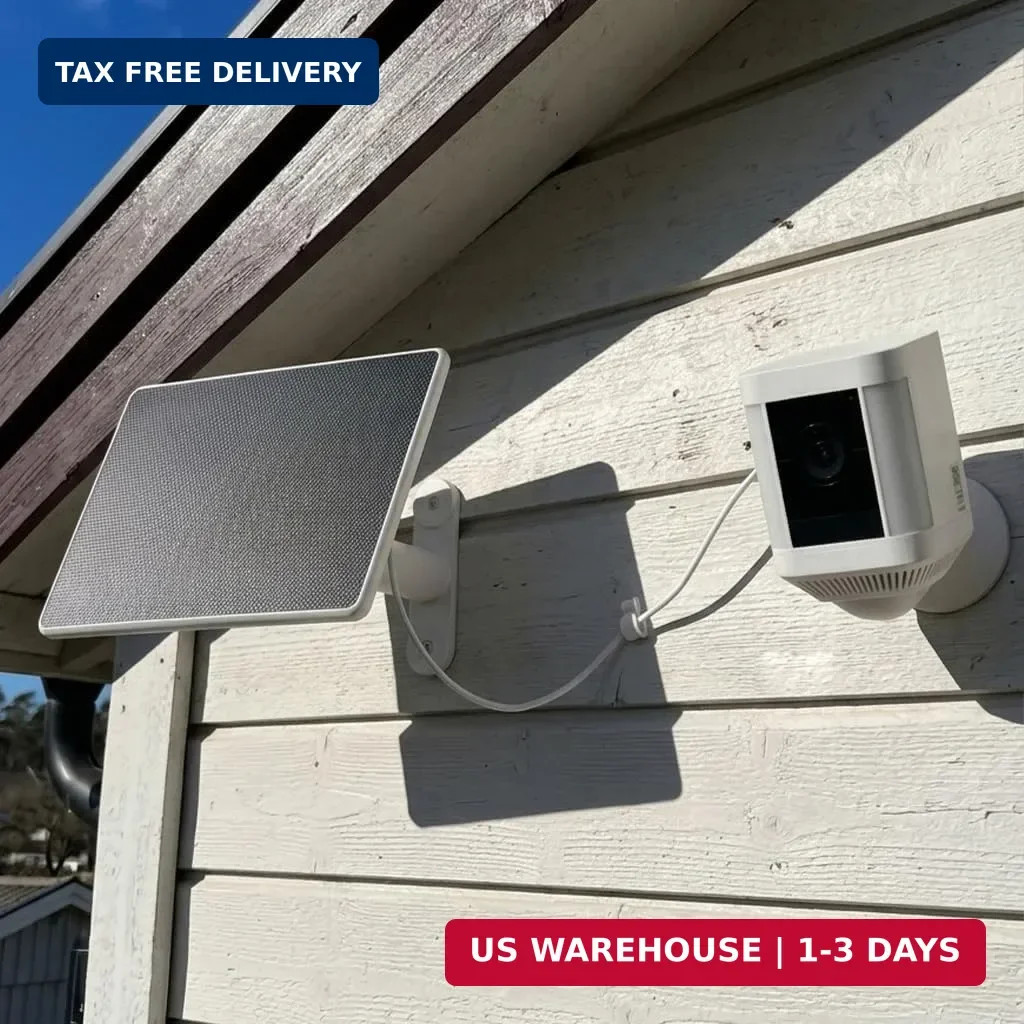 Solar Panel for Ring Camera, 6W Solar Charger for Ring Stick Up Cam Plus/Pro & S