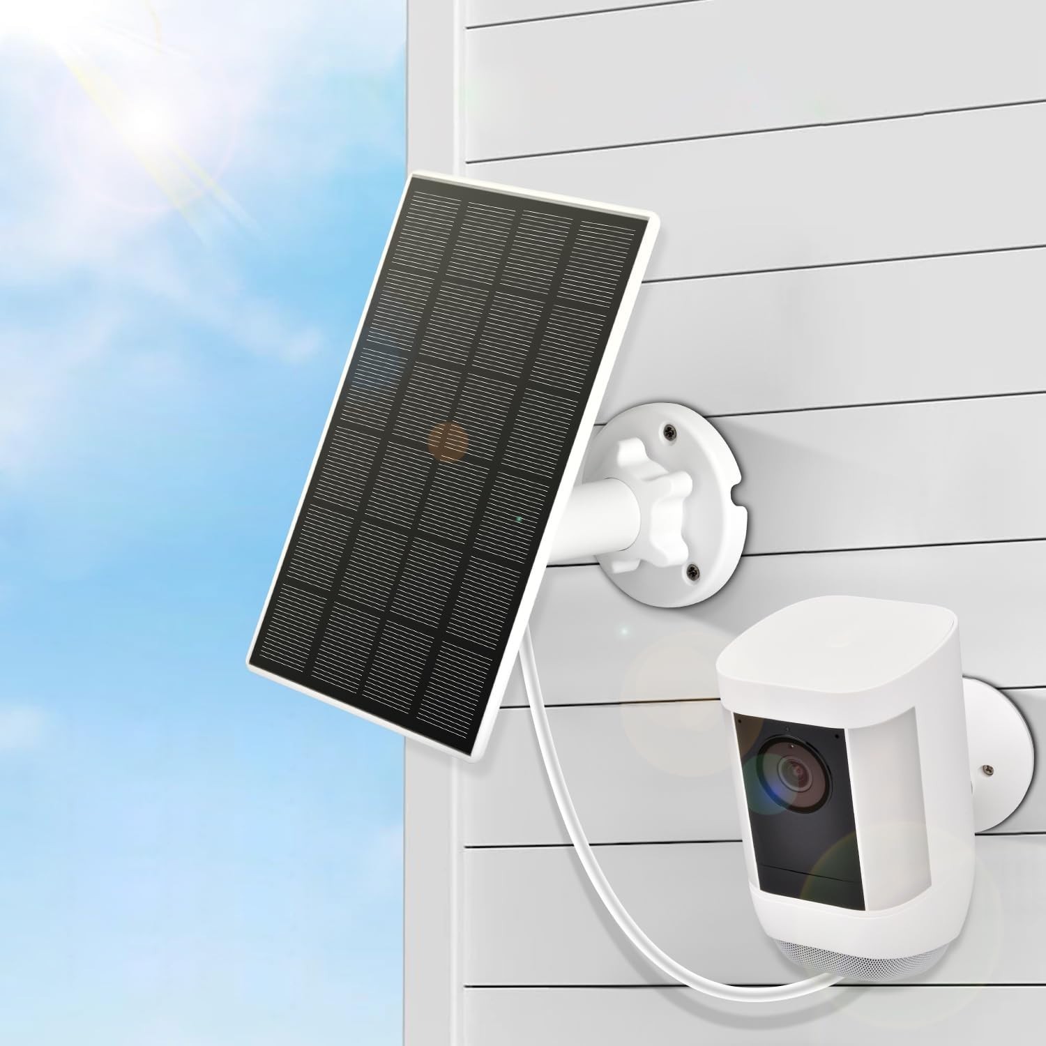 Solar Panel for Ring Camera, 3.5W Solar Charger for Spotlight Cam Plus Batter…