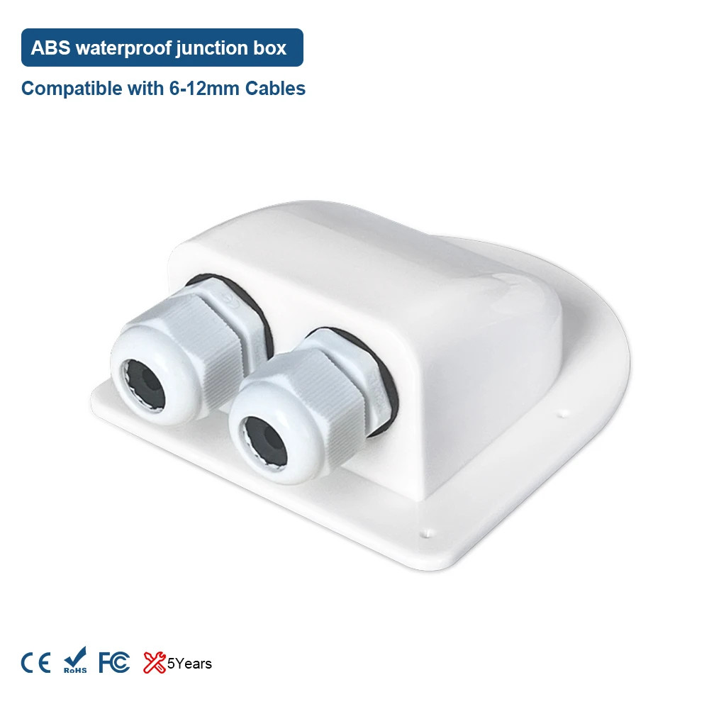 Caravan Solar Panel Mounting Bracket Kits with IP68 Car Cable Junction Box ABS F