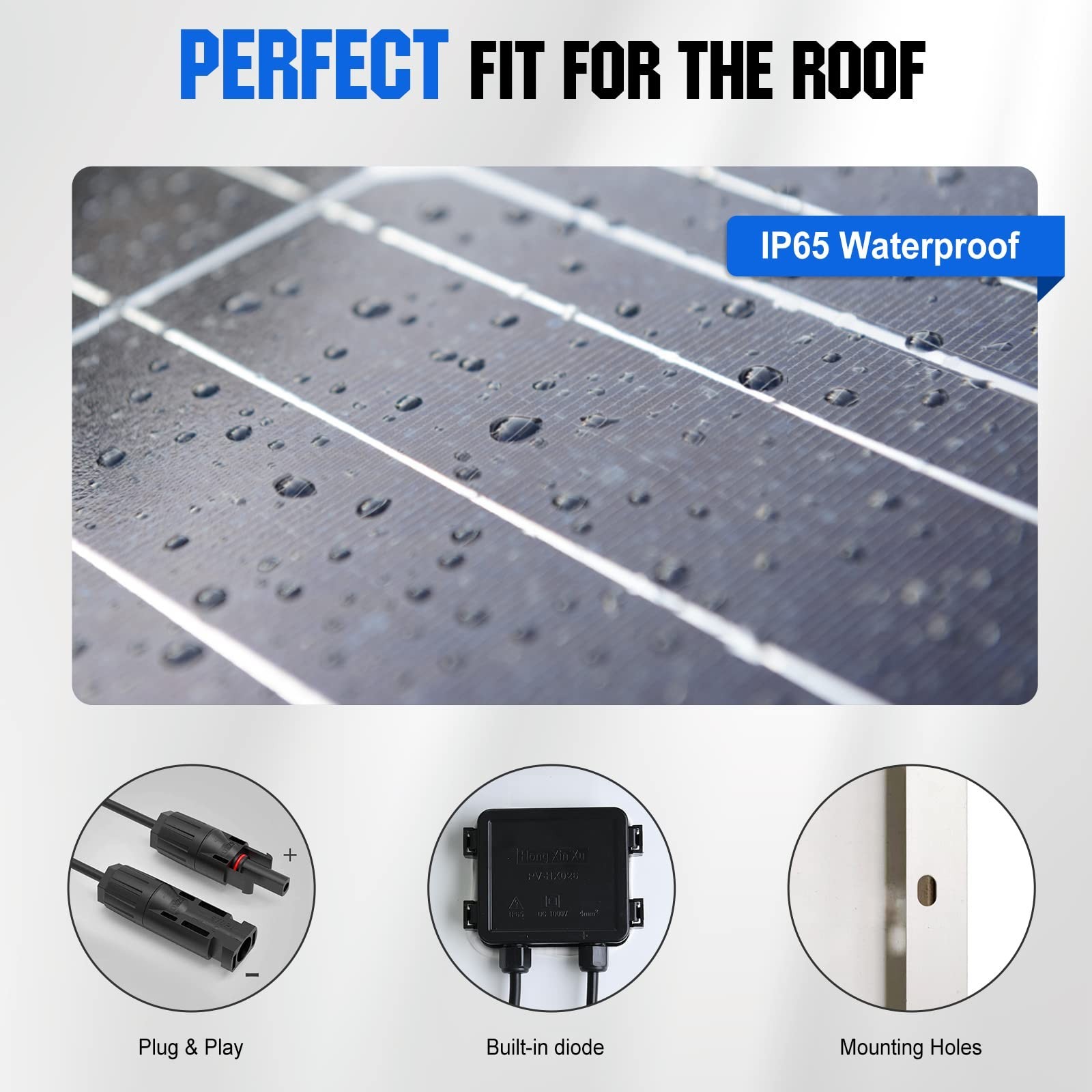 ECO-WORTHY 200 Watts 12 Volt/24 Volt Solar Panel Kit with High Efficiency Mon…