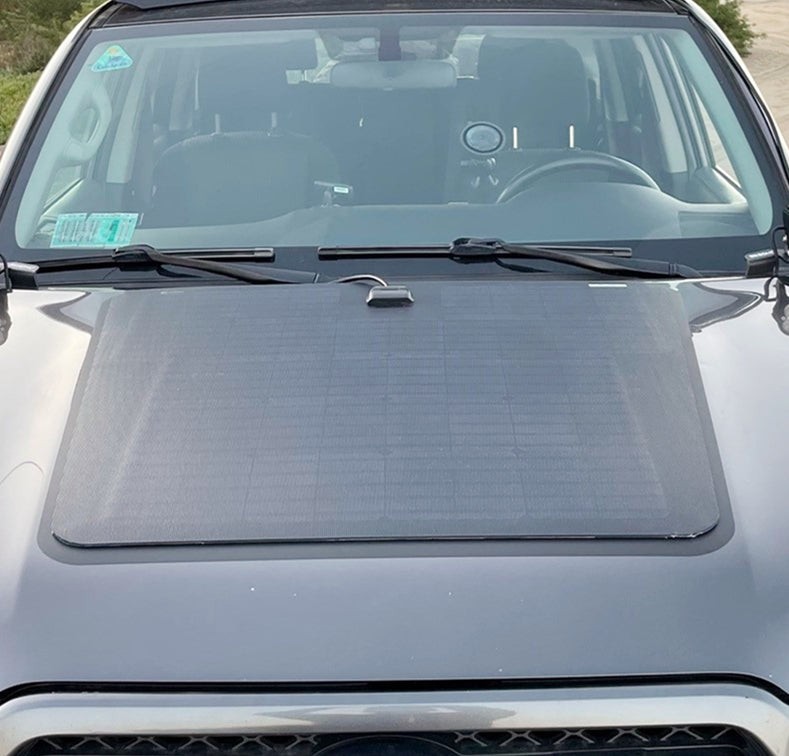 Toyota Prado 120 125(2002-2009) Lensun 100W Bonnet Flexible Solar Panel Best New