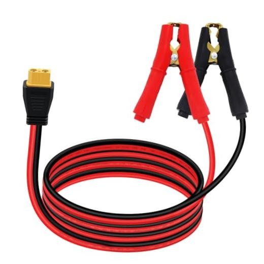XT60 to Alligator Clip Cable 12AWG 30A XT60 Female to Alligator Clips 3 m/10 ft