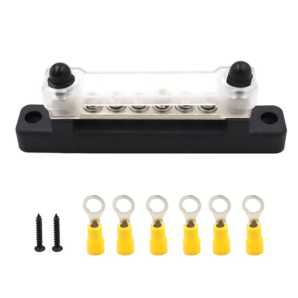 150A M6 Bus Bar 12V Power Block for Trucks RVs and Boats Wiring Solutions