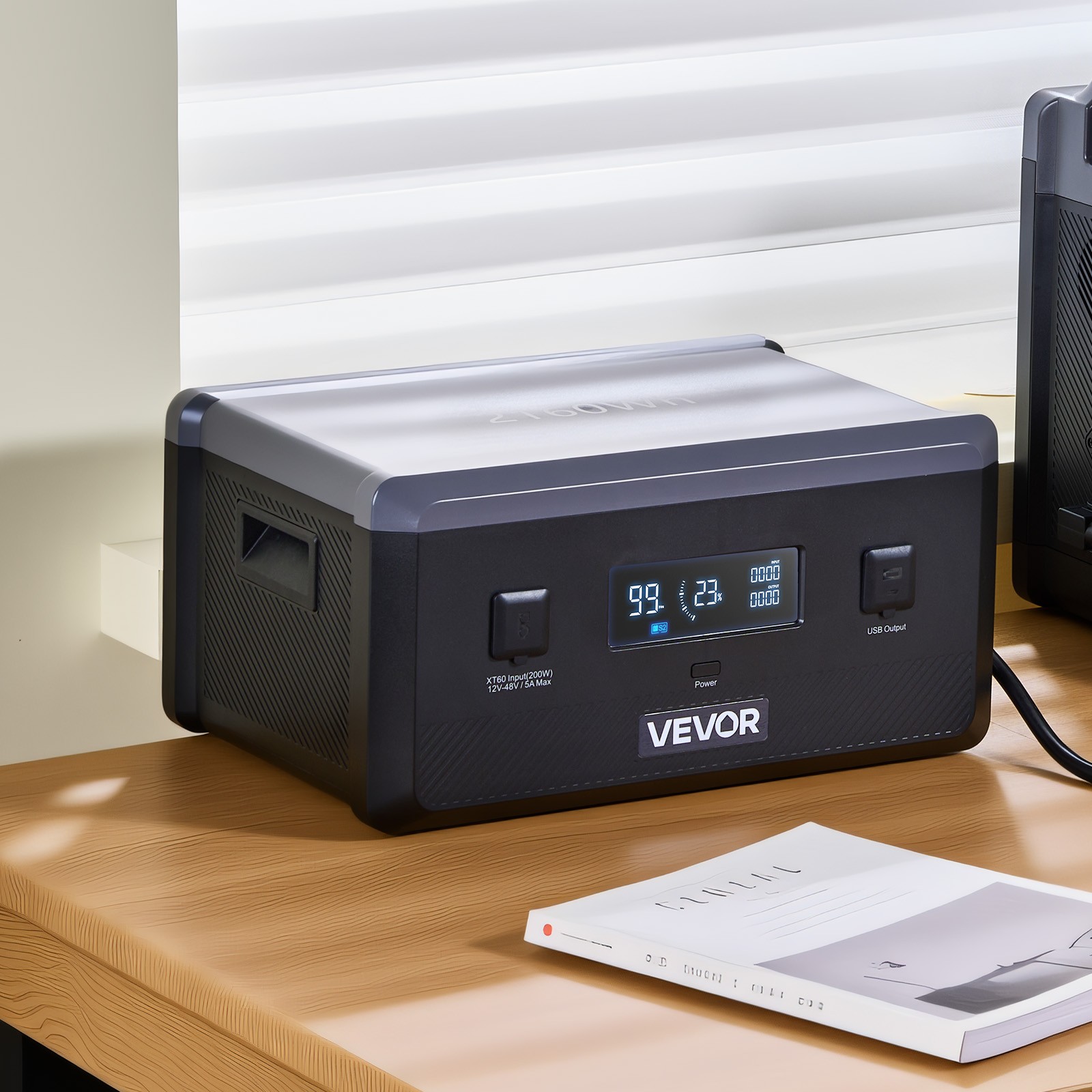 VEVOR Extra Battery for Portable Power Station 2160Wh LiFePO4 Expansion Battery
