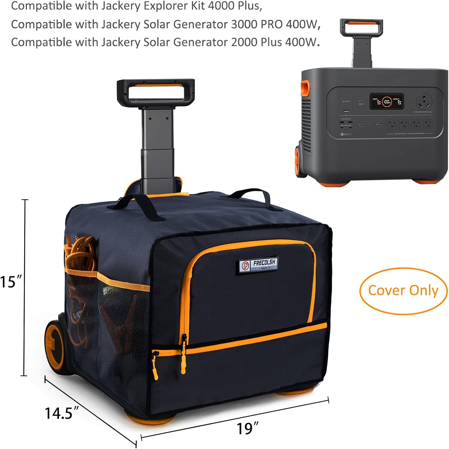 Water-Resistant Dust Cover for Jackery Solar Generators 2000, 3000, 4000