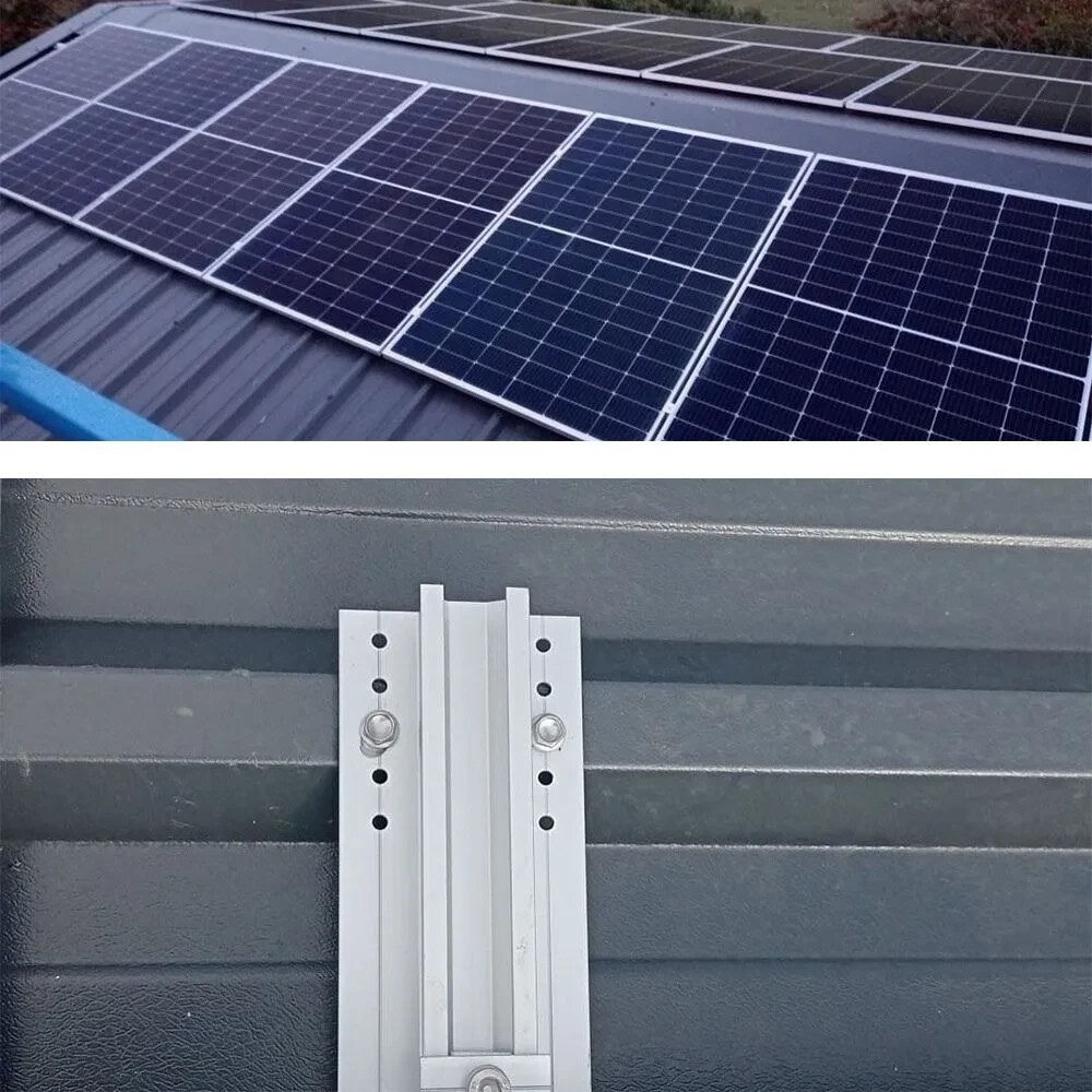 Solar PV Panel Mounting Rail Aluminium Roof Fixing End/Middle Clamp