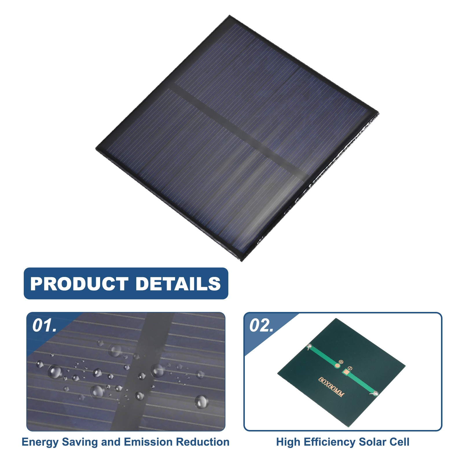 3PCS 6V 0.75W 0.125A Mini Solar Panels for Solar Power Small Solar Cells