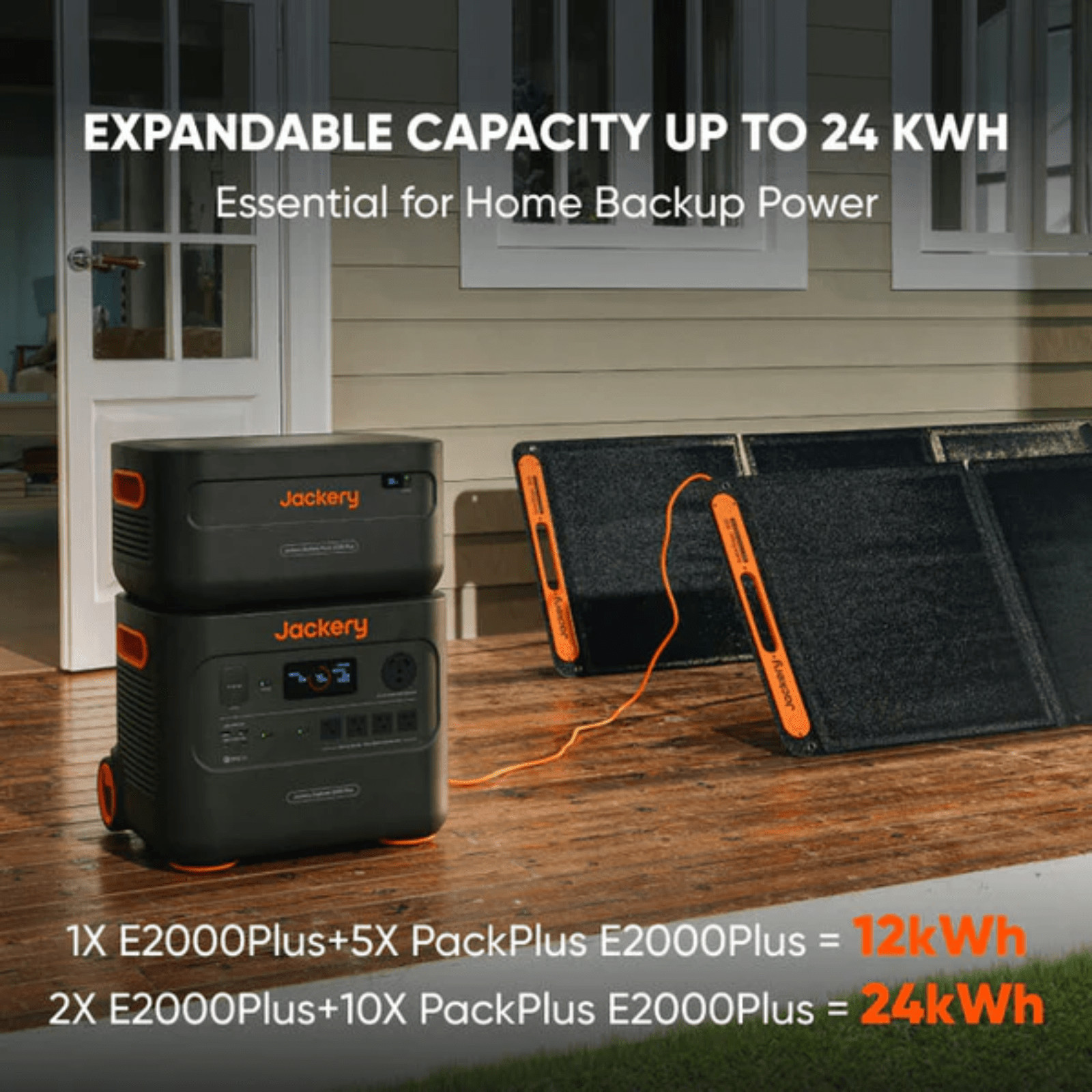 Jackery E2000 Plus + SolarSaga 500W-Ships to PR HI AK Guam Saipan-Trusted Seller