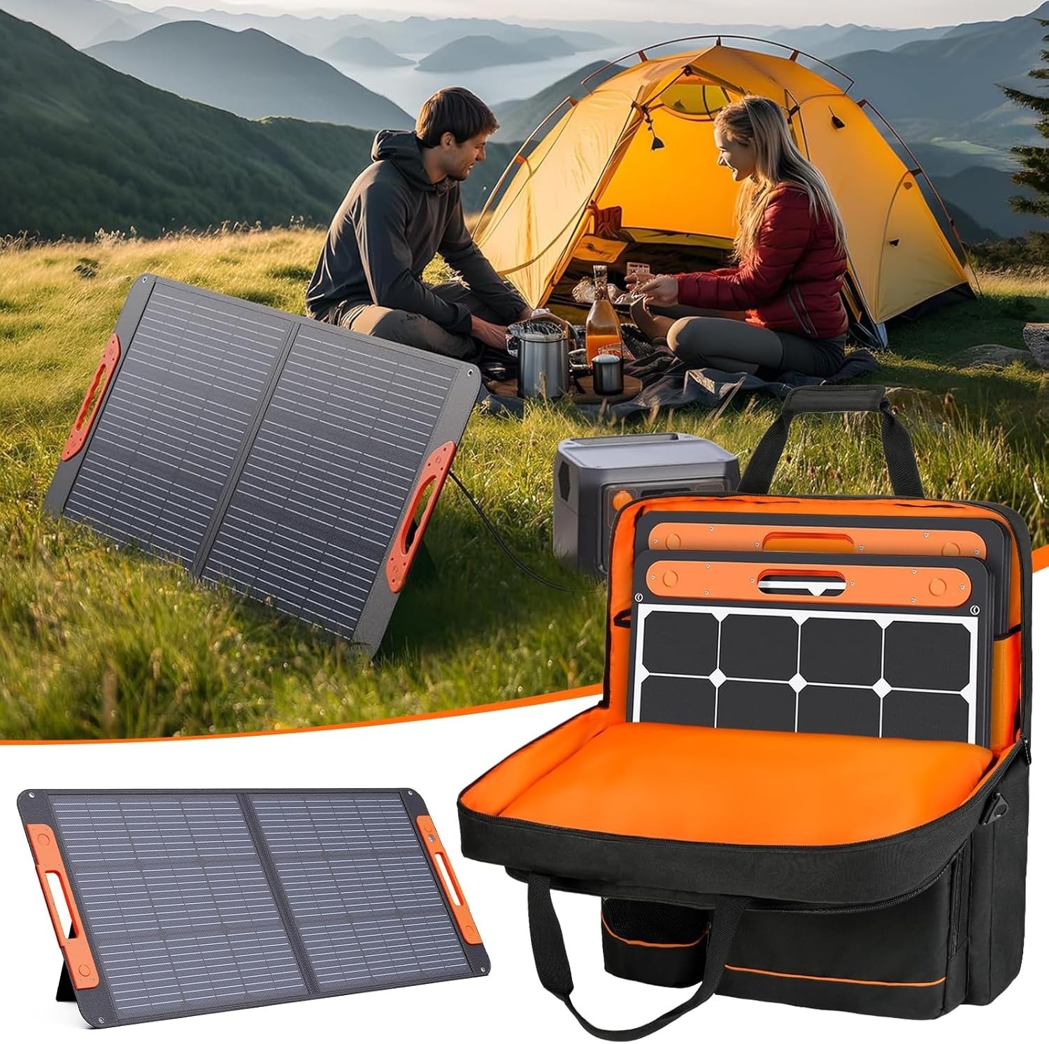 New Solar Panel Storage Bag for Jackery SolarSaga 100/200 & Anker PS100