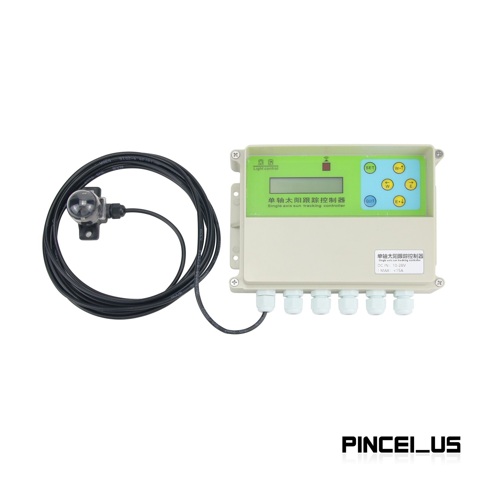 XMYC-1 Single Axis Solar Tracker Controller 12-24V with Wind Speed Sensor pe66