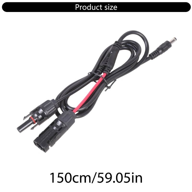 Solar Panel Plug to 5.5mmx2.1mm Male Adapter Cable Converters 5.5×2.1mm
