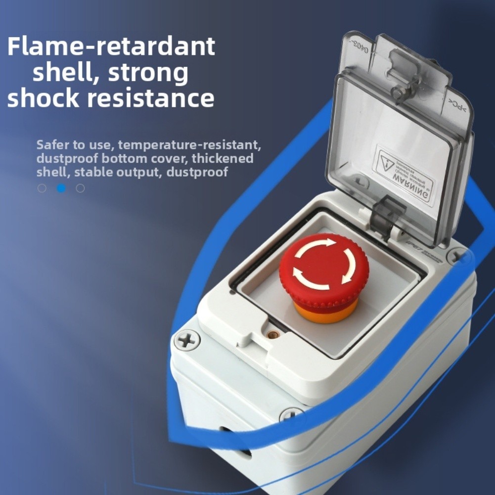Heat Resistant Outdoor Waterproof Control Box with Button Switch Start Stop